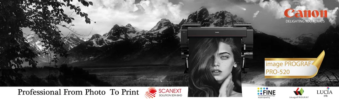 Large Photo Printer 24 inch Wide Plotter Canon imagePROGRAF PRO-520