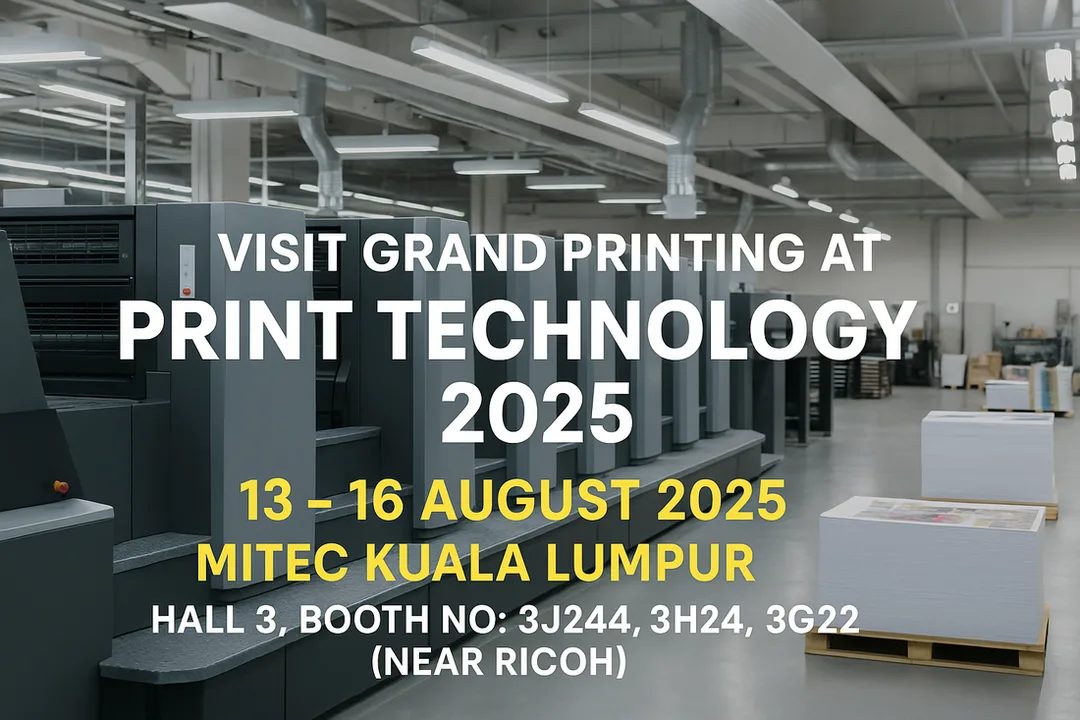 Visit Grand Printing at Print Technology 2025 – Your Outsource Print Partner
