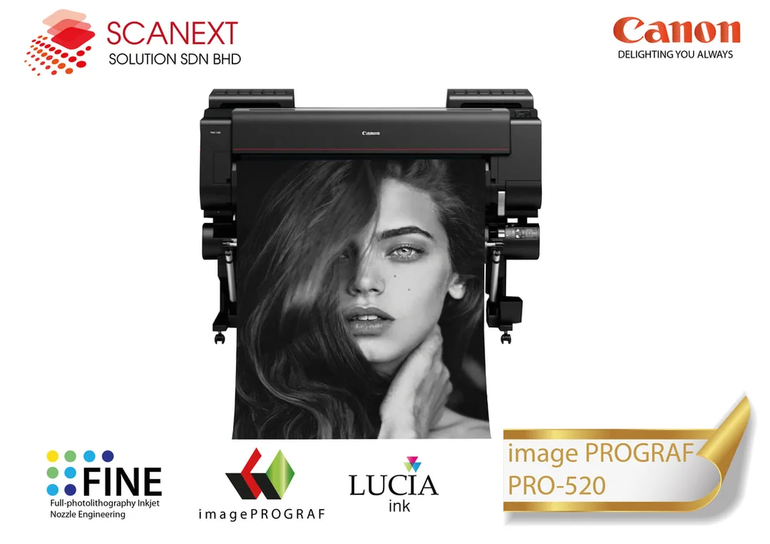 Large Photo Printer 24 inch Wide Plotter Canon imagePROGRAF PRO-520